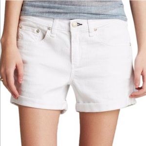 White Rag and Bone Boyfriend Jean Shorts